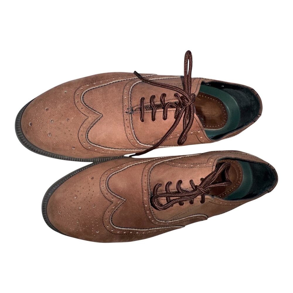 Florsheim Flexsole Wingtip Oxford Dress Shoes Brown Leather Men’s Size 10 D